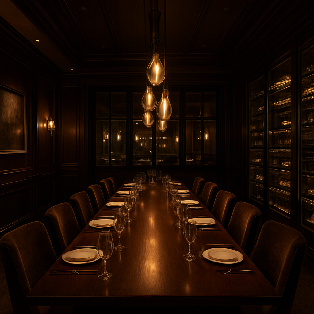 Espace de réception privé du restaurant THE FIFTY FIVE